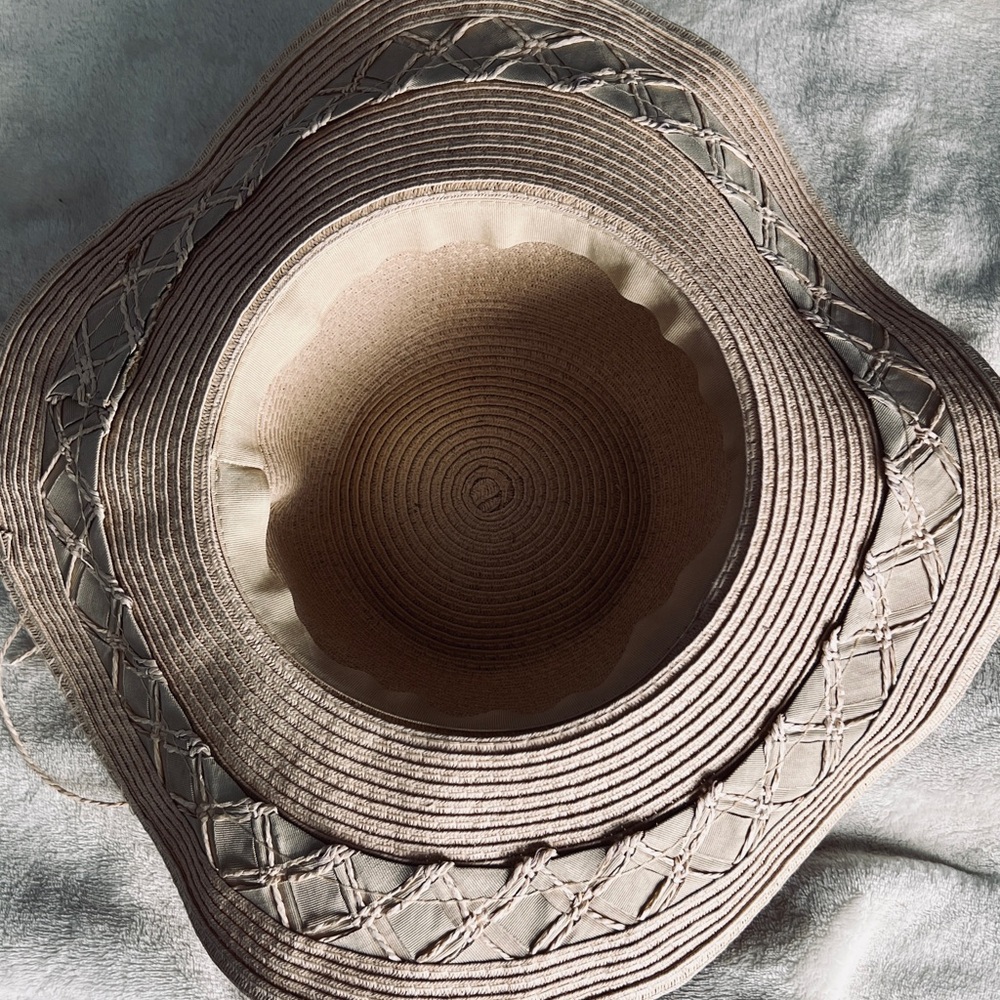 6 pcs Wide Brim Straw Sun Hat - Black - Picture 14 of 15
